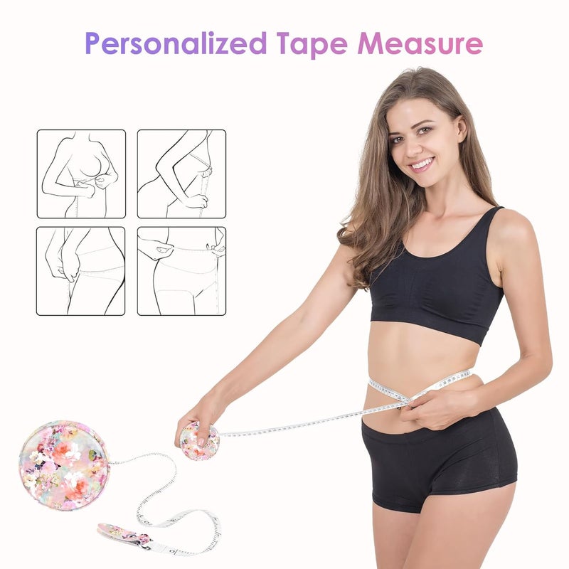 Gerkia Sewing Tape Measure，Colour Printed Small Retractable Soft Measuring Tape for Tailor Cloth Fabric Body Measurements. - Image 4